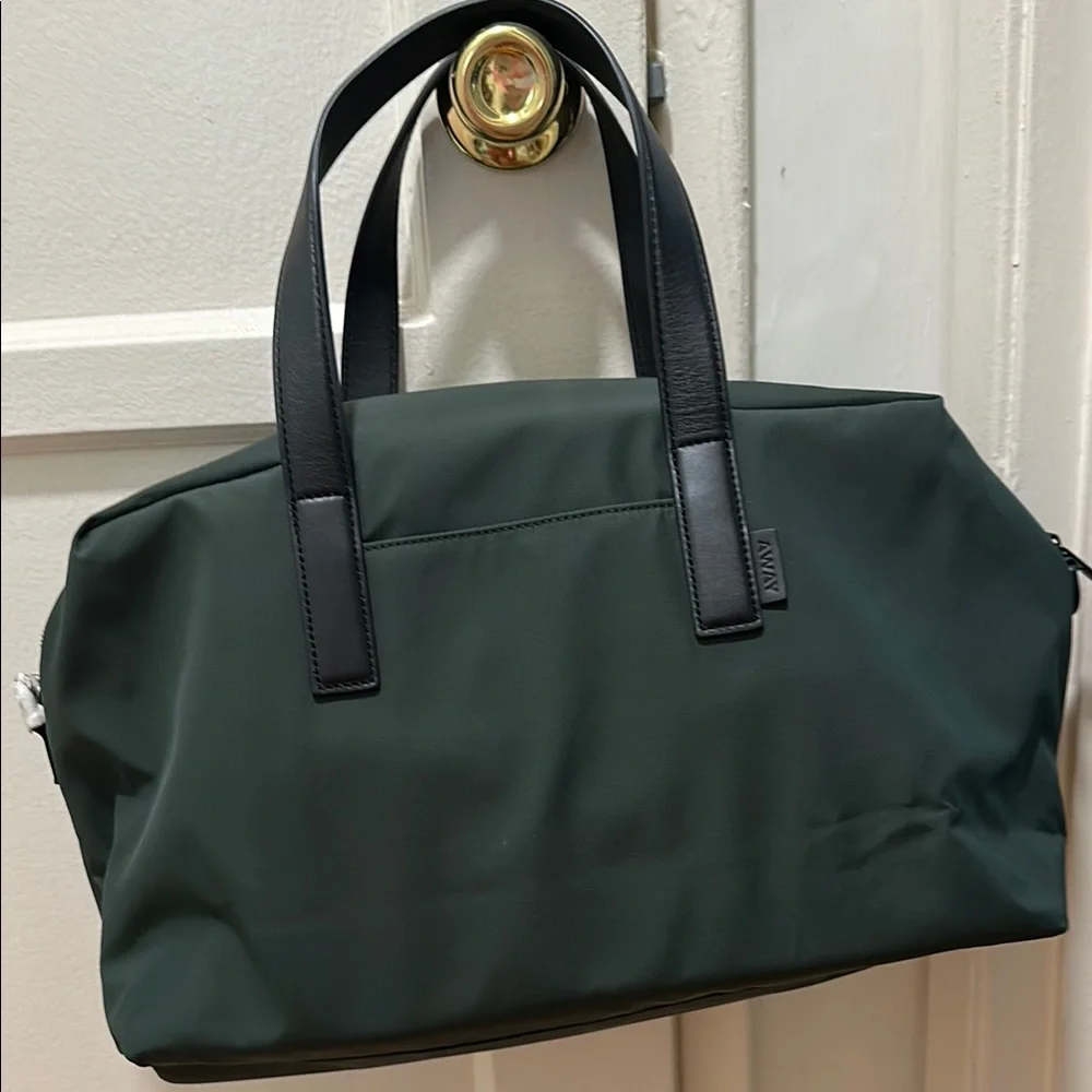 Away Dark Green Weekender Bag with Black Handles